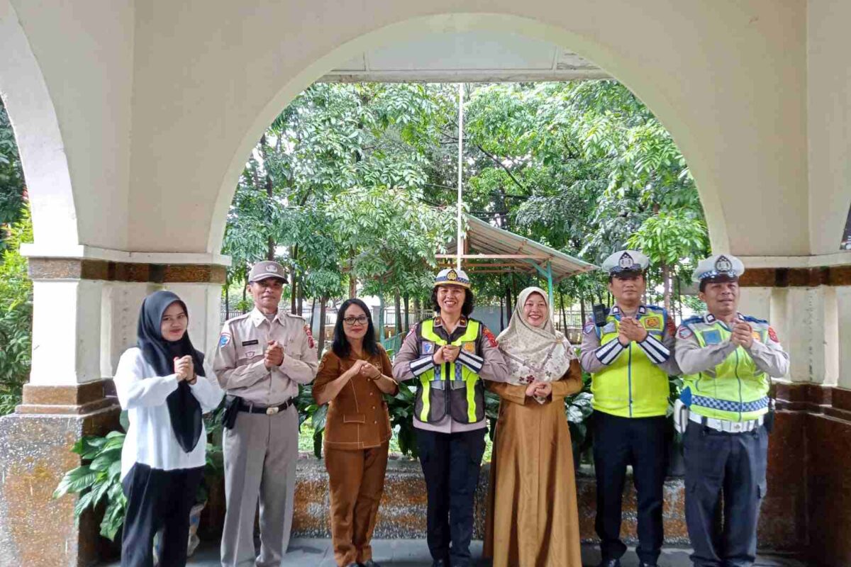 Sat Lantas Polres Pematangsiantar Gelar Police Goes to School, Edukasi 1.024 Siswa Tertib Berlalu Lintas   