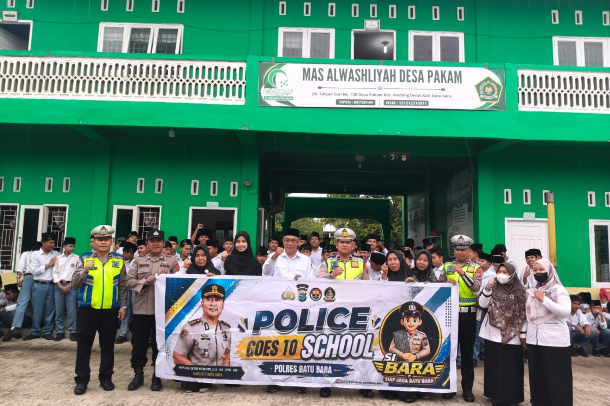 Polres Batu Bara Gelar Police Go To School di Tiga Sekolah, Ajak Pelajar Jauhi Narkoba dan Kenakalan Remaja